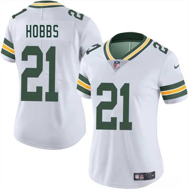Women's Green Bay Packers #21 Nate Hobbs White 2025 Vapor Untouchable Limited Stitched Jersey Dzhi,We sell and wholesale Women's Green Bay Packers #21 Nate Hobbs White 2025 Vapor Untouchable Limited Stitched Jersey Dzhi on line form chian!